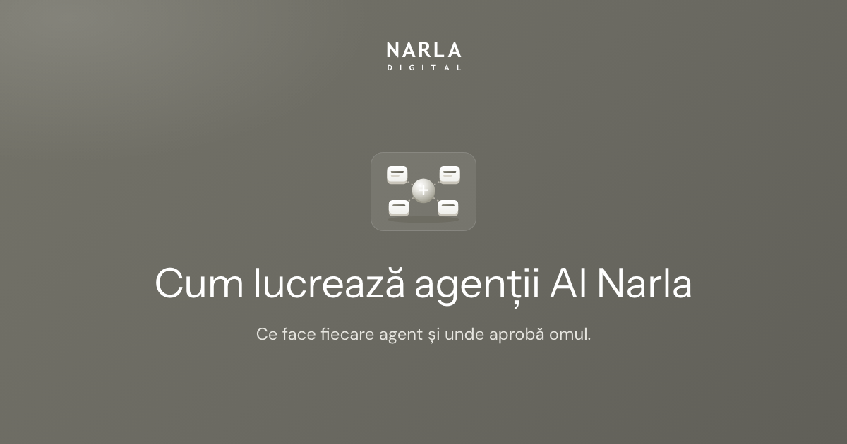 Cum lucrează agenții AI Narla: ce fac, unde aprobă omul și ce am învățat punându-i la treabă